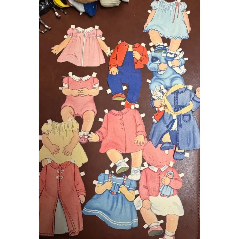 Vintage 1945 Sally Paper Doll Set w/ Original Clothes Uncut Tabs Excellent
